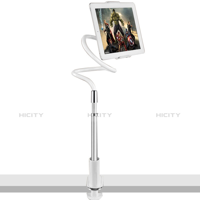 Universal Faltbare Ständer Tablet Halter Halterung Flexibel T36 für Apple iPad 4 Silber groß