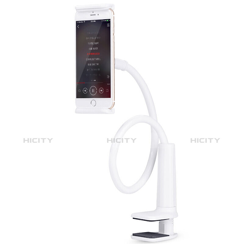 Universal Faltbare Ständer Tablet Halter Halterung Flexibel T38 für Apple iPad 3 Weiß groß