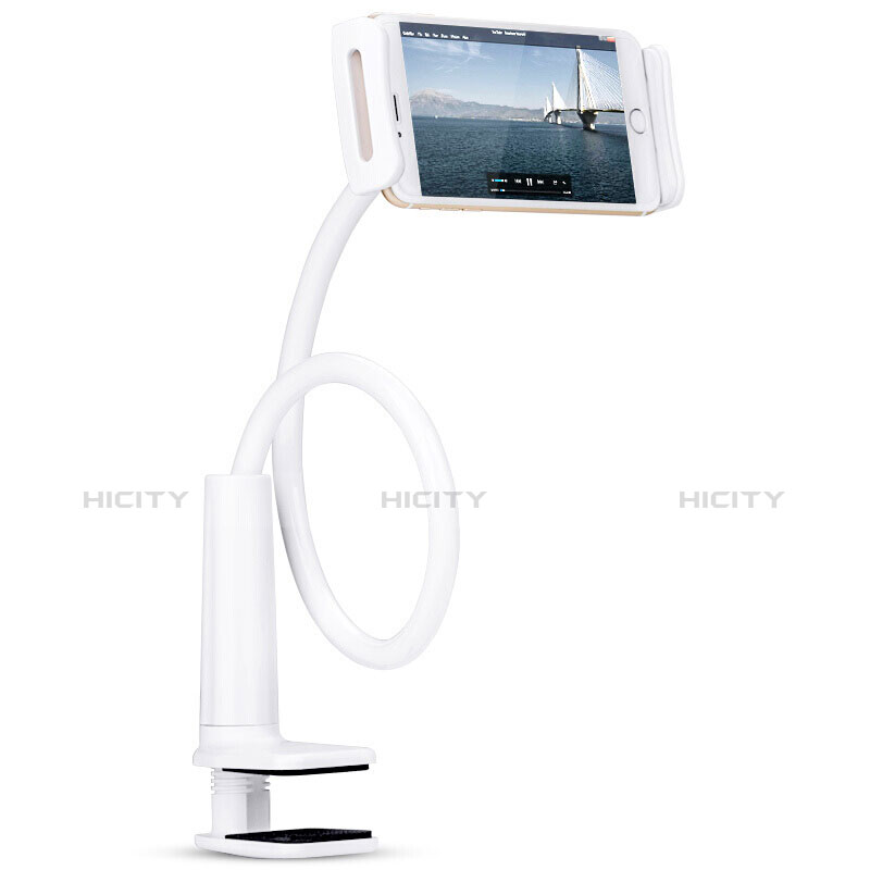 Universal Faltbare Ständer Tablet Halter Halterung Flexibel T38 für Samsung Galaxy Tab Pro 12.2 SM-T900 Weiß groß