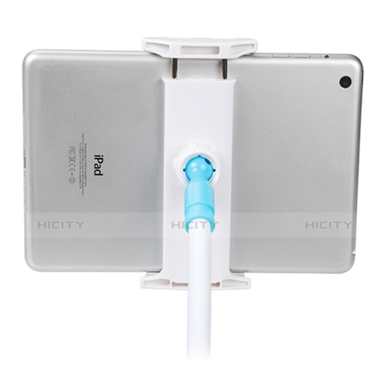 Universal Faltbare Ständer Tablet Halter Halterung Flexibel T39 für Apple iPad Mini 4 Weiß