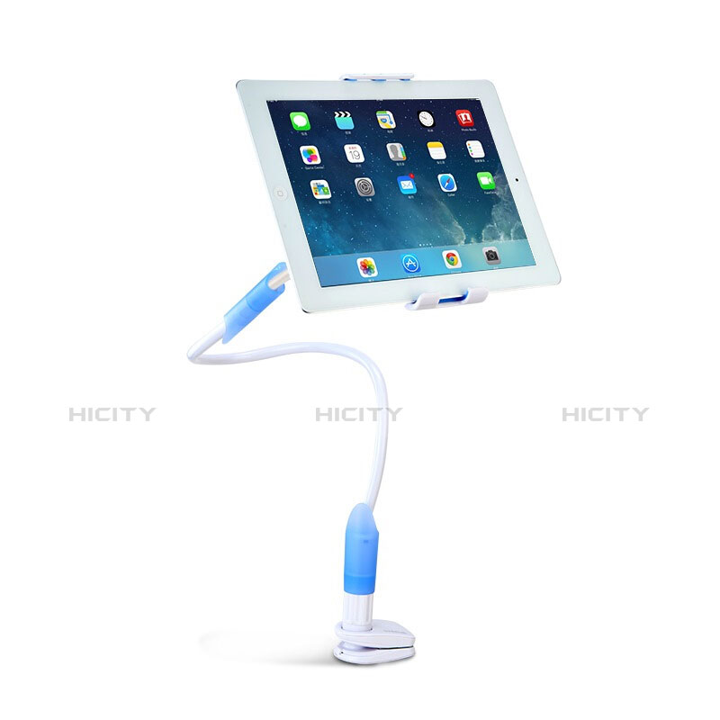 Universal Faltbare Ständer Tablet Halter Halterung Flexibel T41 für Apple iPad 3 Hellblau Plus
