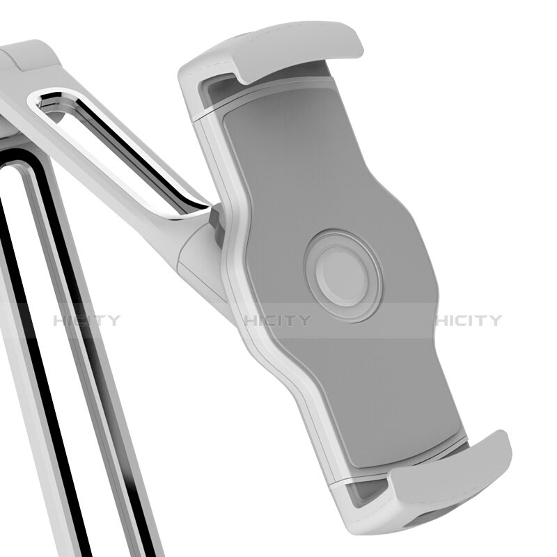 Universal Faltbare Ständer Tablet Halter Halterung Flexibel T43 für Apple iPad Mini 3 Silber groß