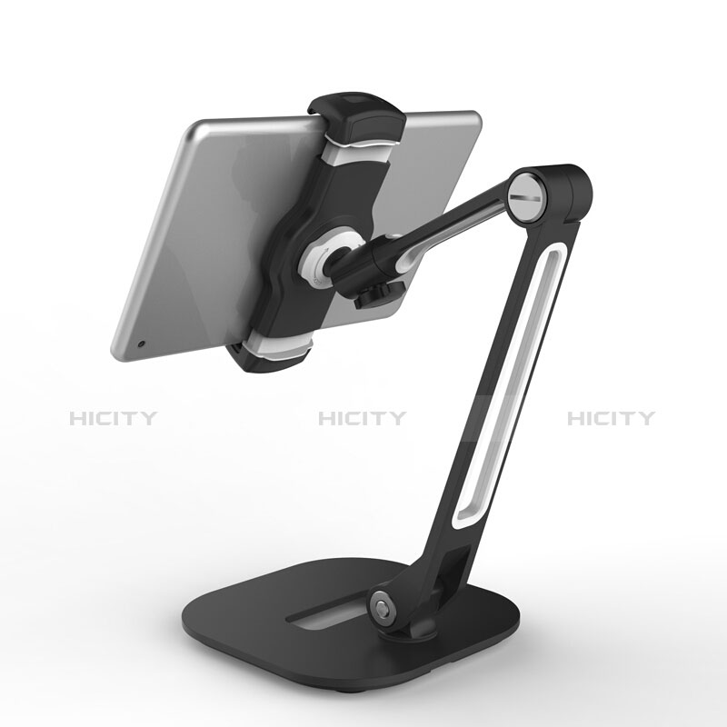 Universal Faltbare Ständer Tablet Halter Halterung Flexibel T46 für Apple iPad Air 3 Schwarz groß