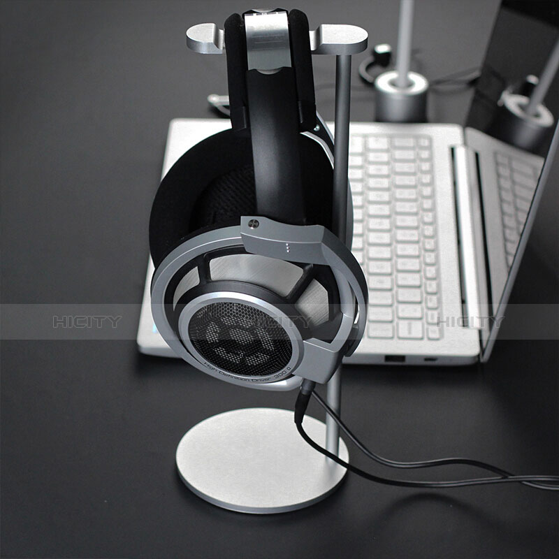 Universal Ständer Ohrhörer Headset Kopfhörer Stand H01 Silber groß