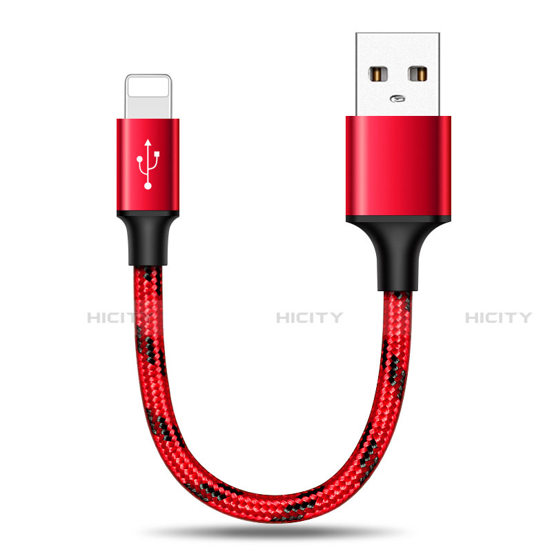 USB Ladekabel Kabel 25cm S03 für Apple iPhone 14 Plus