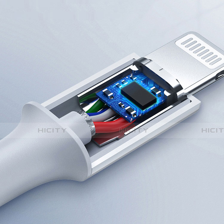 USB Ladekabel Kabel C02 für Apple iPad 4 Weiß groß