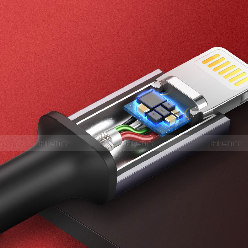 USB Ladekabel Kabel C03 für Apple iPhone 11 Pro Max Rot groß
