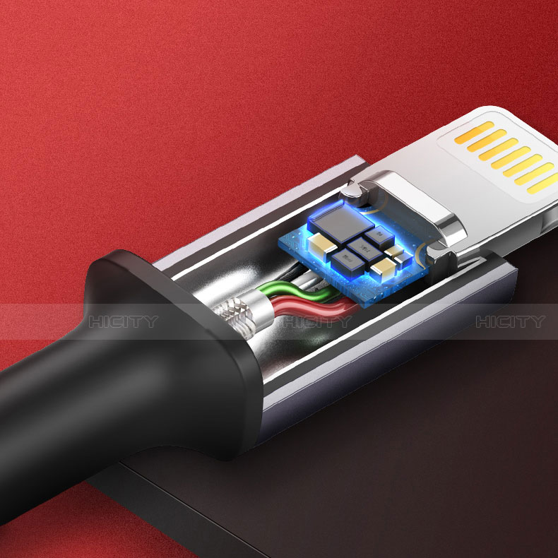 USB Ladekabel Kabel C03 für Apple iPhone 12 Pro Rot