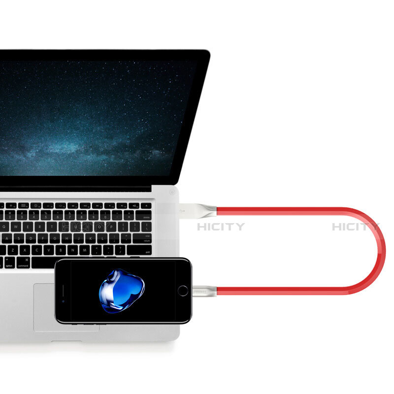 USB Ladekabel Kabel C06 für Apple iPhone 13 Mini groß
