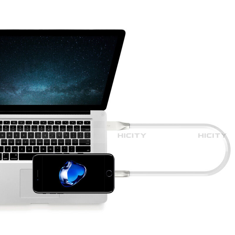 USB Ladekabel Kabel C06 für Apple iPhone Xs Max groß