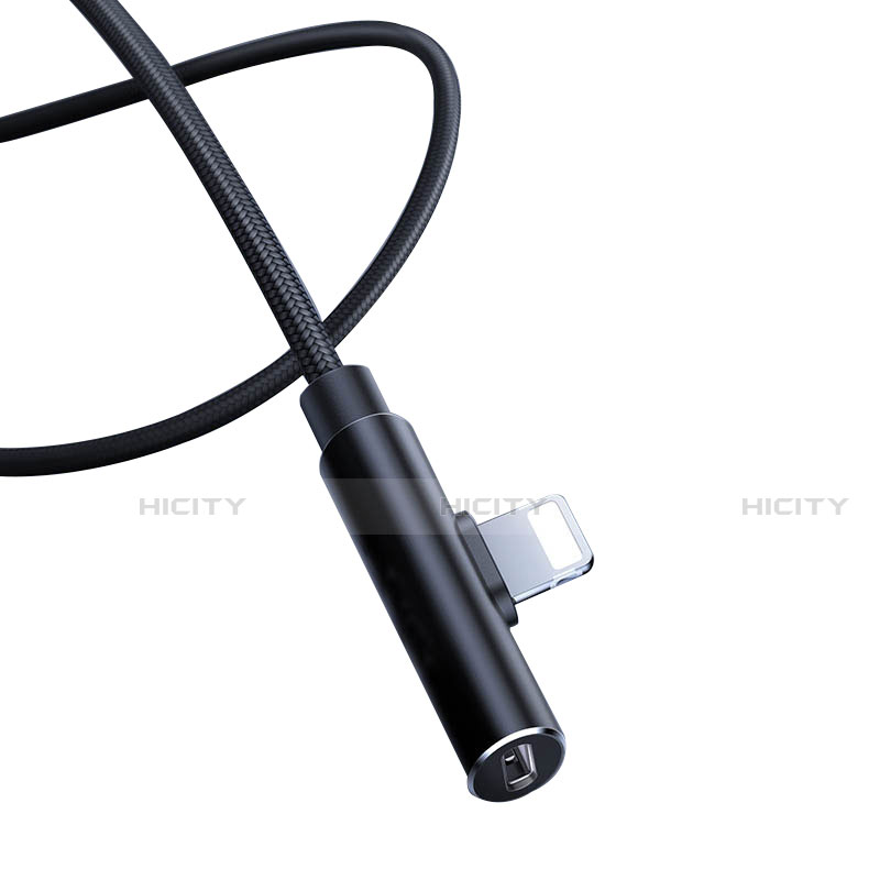 USB Ladekabel Kabel D07 für Apple iPhone SE3 (2022) Schwarz