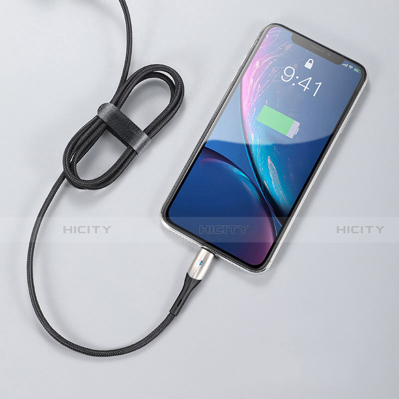 USB Ladekabel Kabel D09 für Apple iPad Mini 5 (2019) Schwarz groß