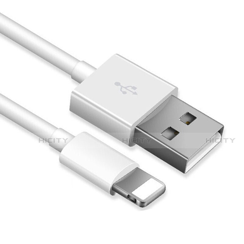 USB Ladekabel Kabel D12 für Apple iPhone 7 Weiß
