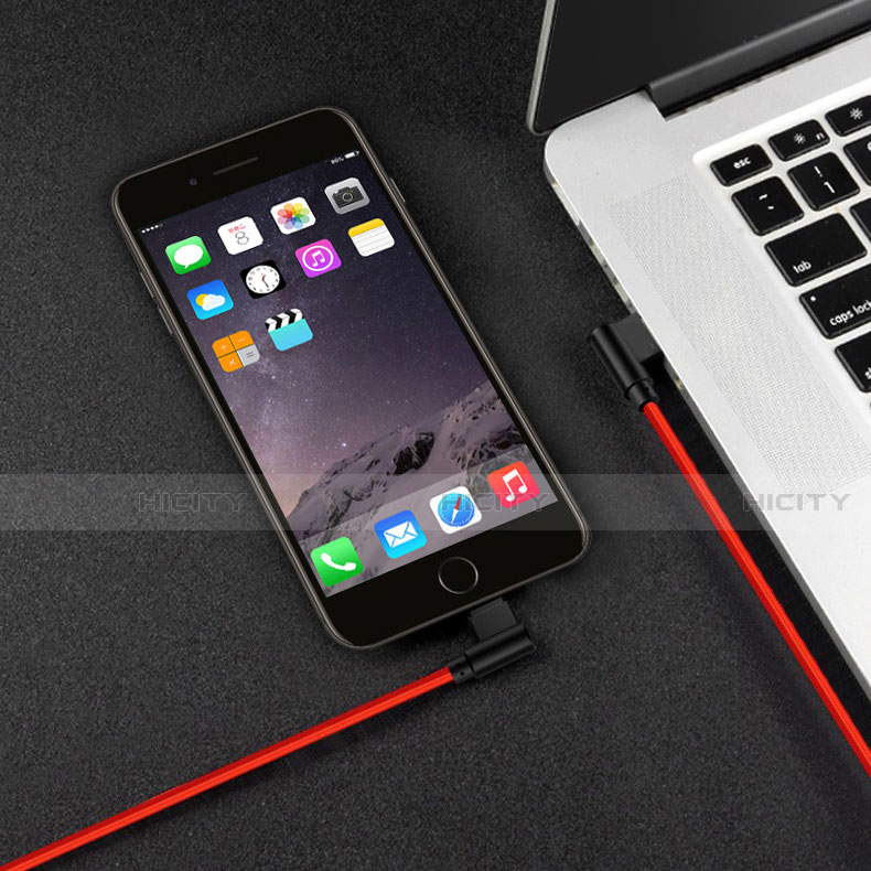 USB Ladekabel Kabel D15 für Apple iPad 10.2 (2020) Rot groß