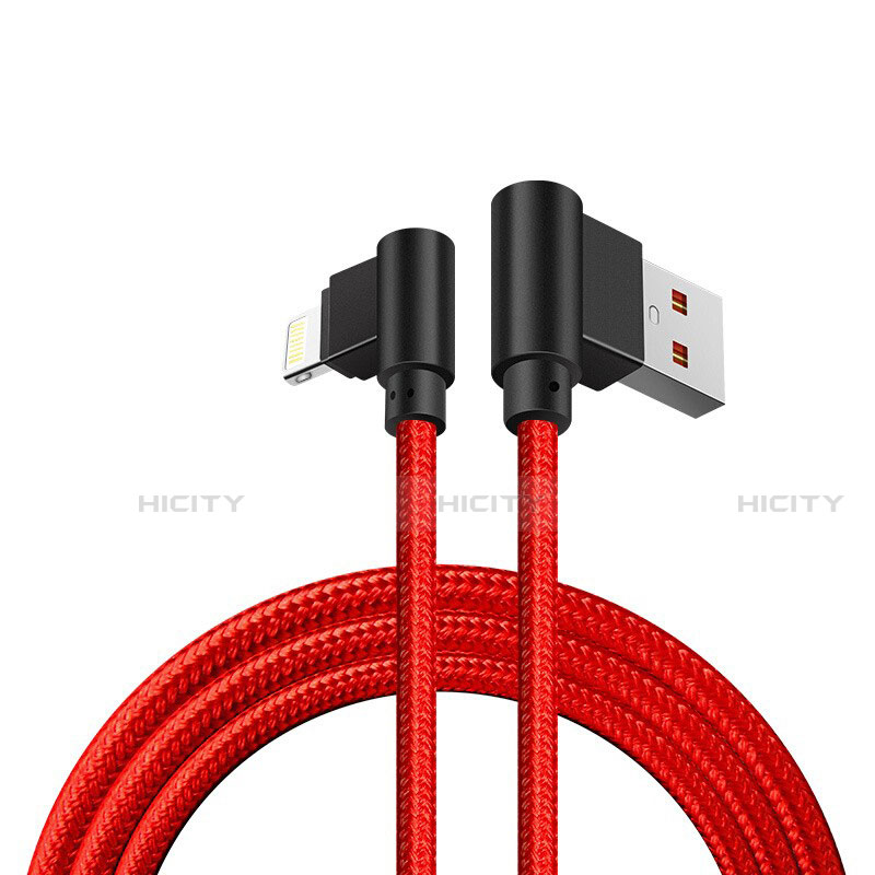 USB Ladekabel Kabel D15 für Apple iPhone 13 Pro Rot