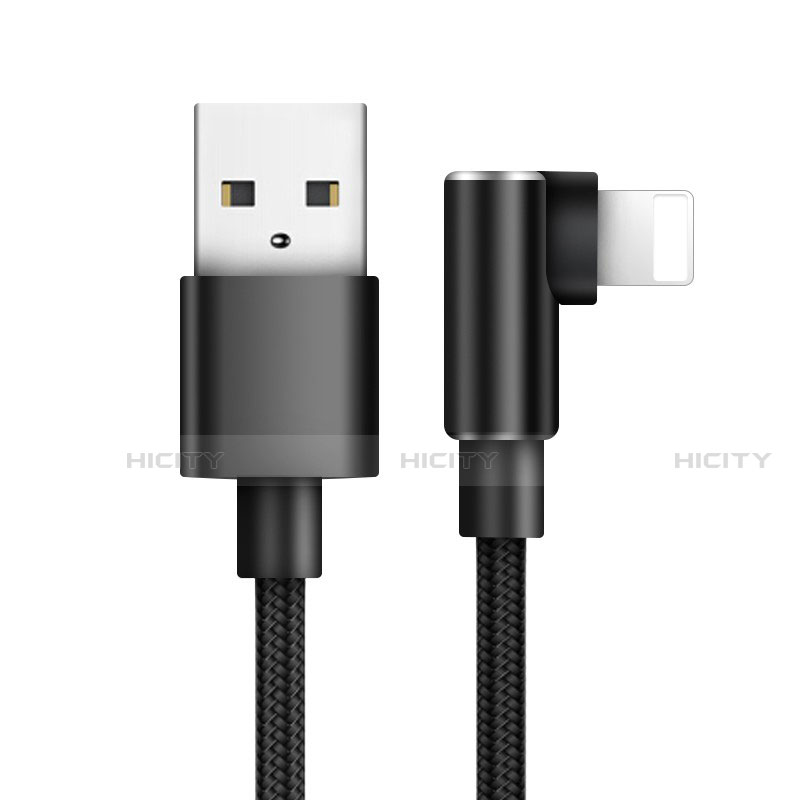 USB Ladekabel Kabel D17 für Apple iPad 10.2 (2020) Schwarz