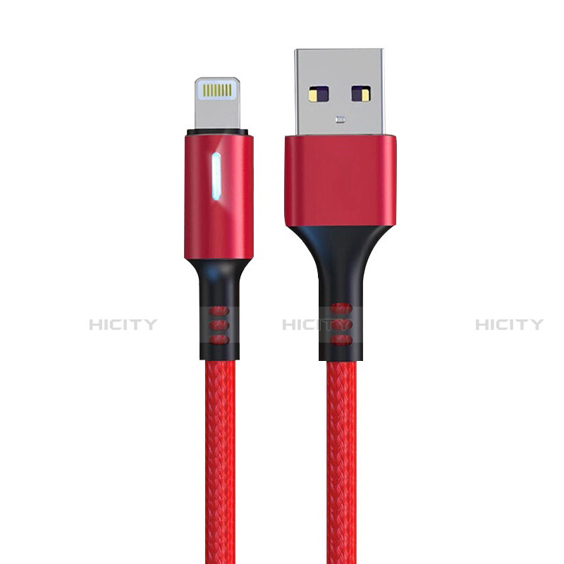 USB Ladekabel Kabel D21 für Apple iPad Air 3 Rot