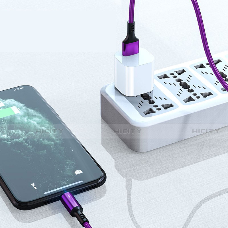 USB Ladekabel Kabel D21 für Apple iPhone 12 Pro Max groß