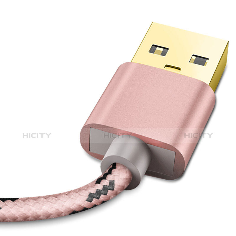USB Ladekabel Kabel L01 für Apple iPhone 11 Pro Max Rosegold