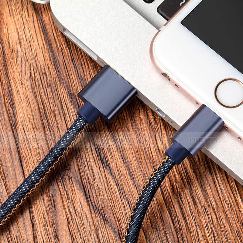 USB Ladekabel Kabel L04 für Apple iPad Air 3 Blau
