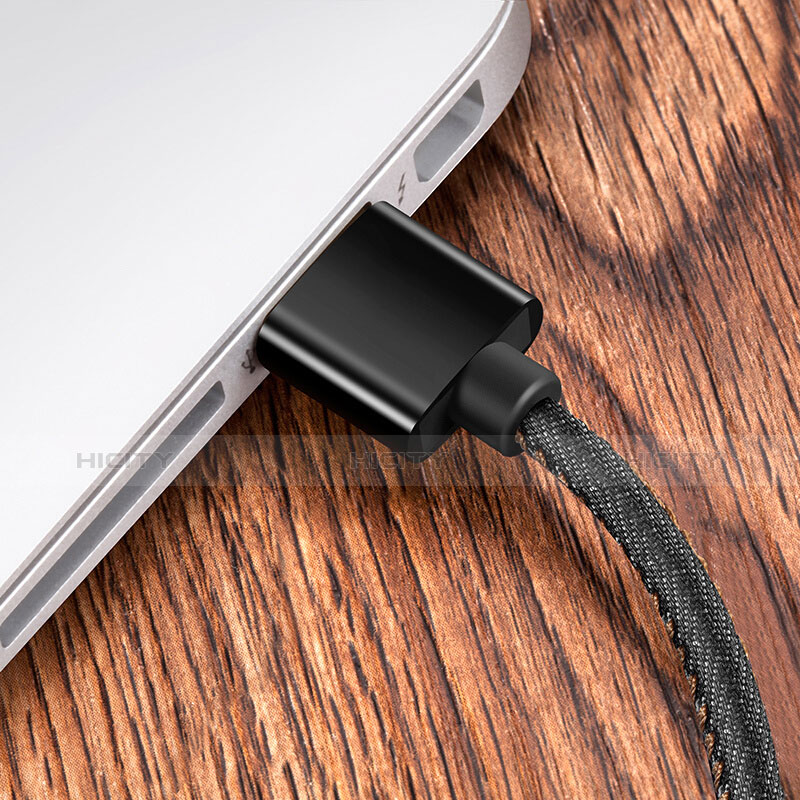 USB Ladekabel Kabel L04 für Apple iPad New Air (2019) 10.5 Schwarz groß