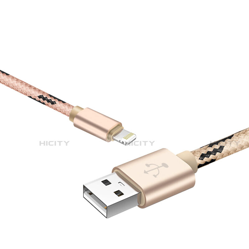USB Ladekabel Kabel L10 für Apple iPhone 14 Gold
