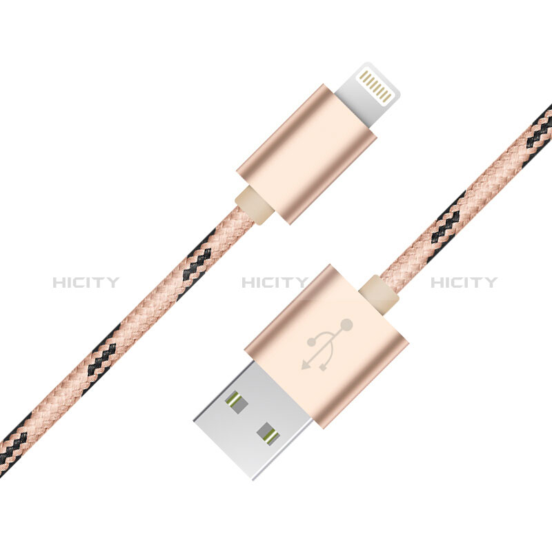 USB Ladekabel Kabel L10 für Apple New iPad 9.7 (2018) Gold Plus