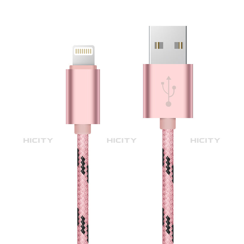 USB Ladekabel Kabel L10 für Apple New iPad Pro 9.7 (2017) Rosa