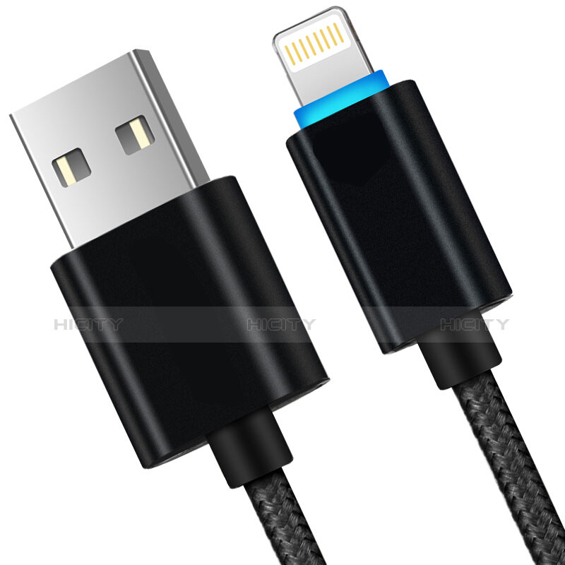 USB Ladekabel Kabel L13 für Apple iPhone 11 Pro Max Schwarz Plus