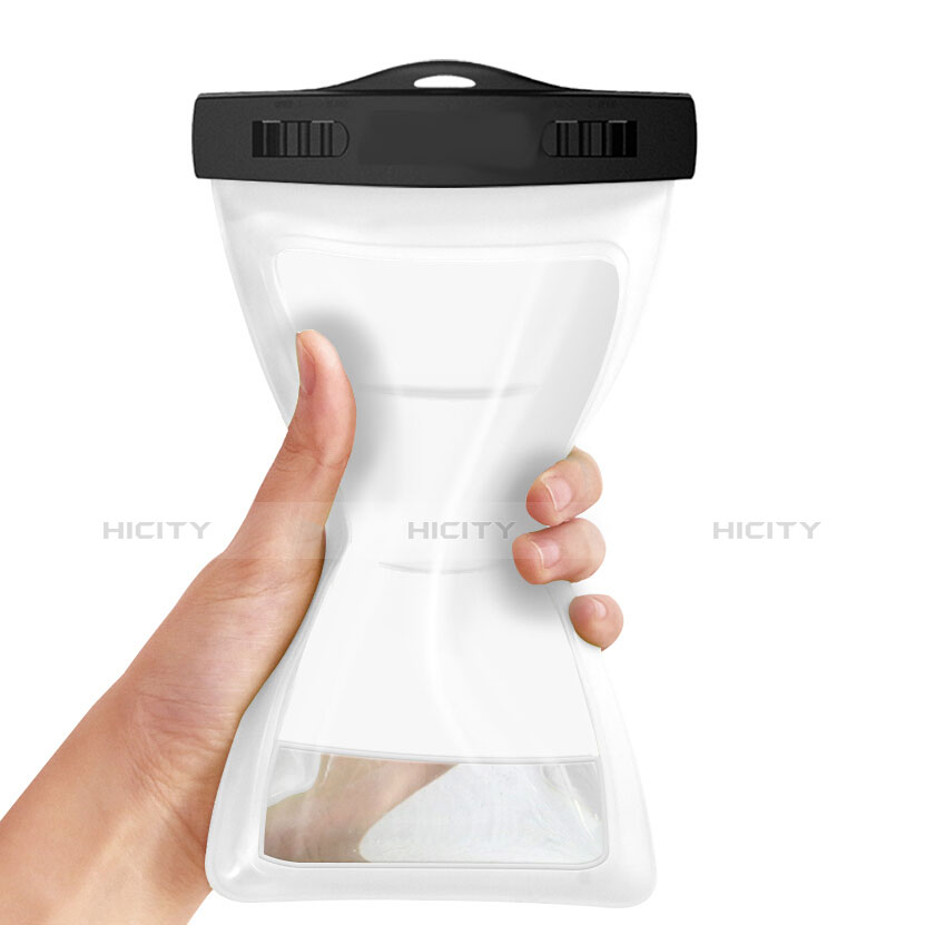 Wasserdicht Unterwasser Handy Schutzhülle Universal W02 Weiß groß