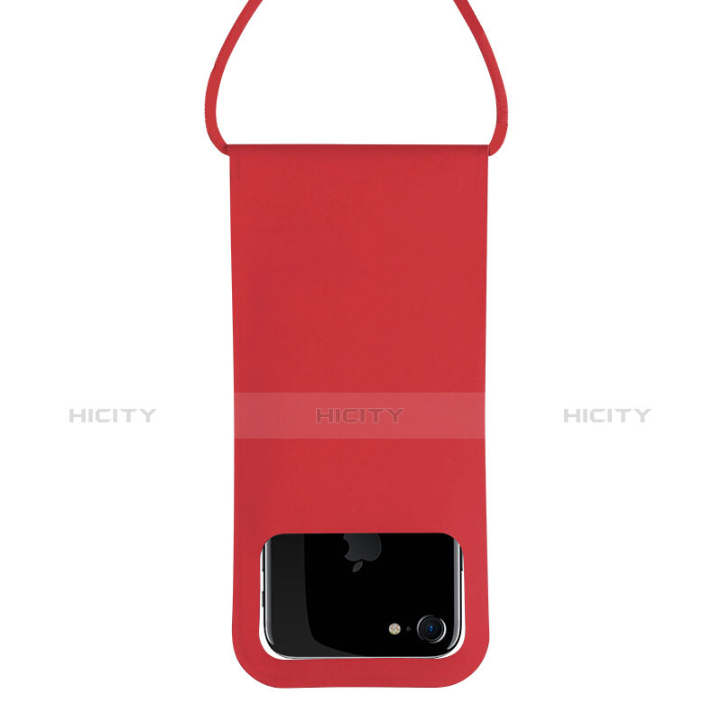 Wasserdicht Unterwasser Handy Schutzhülle Universal W06 Rot groß