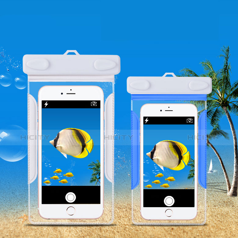 Wasserdicht Unterwasser Handy Schutzhülle Universal Weiß