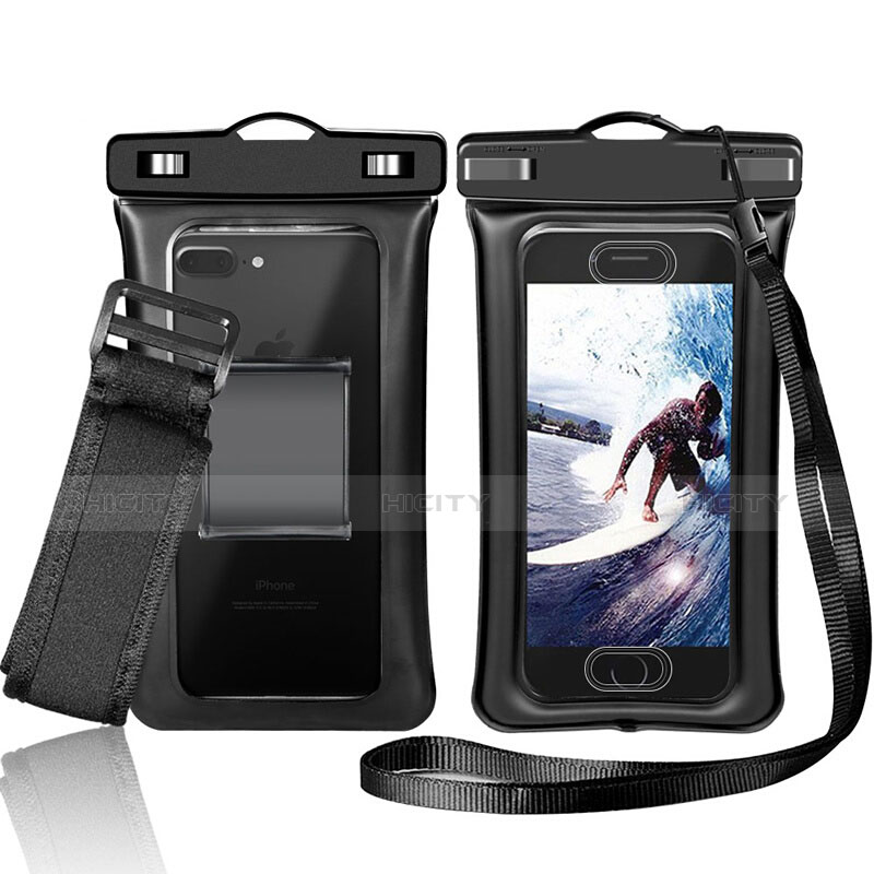 Wasserdicht Unterwasser Handy Tasche Universal W05 Schwarz