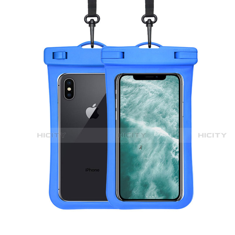 Wasserdicht Unterwasser Handy Tasche Universal W07 Blau