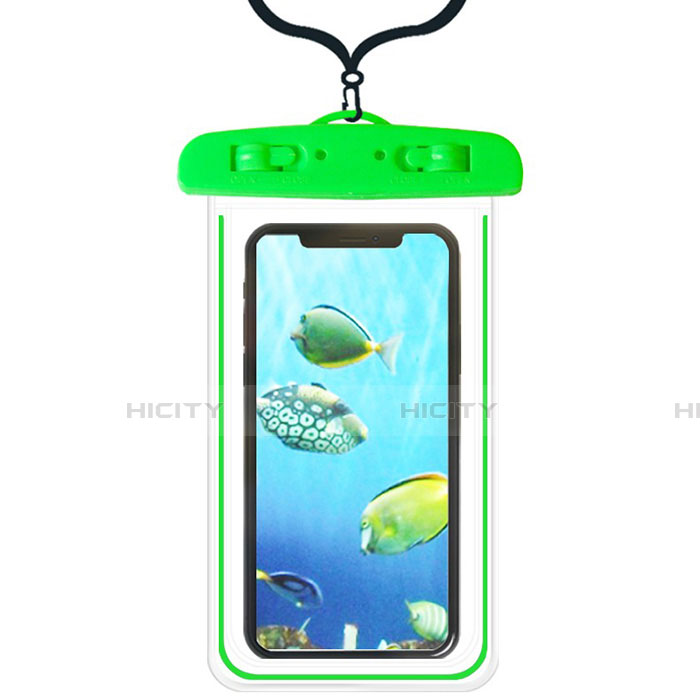 Wasserdicht Unterwasser Handy Tasche Universal W08 Grün