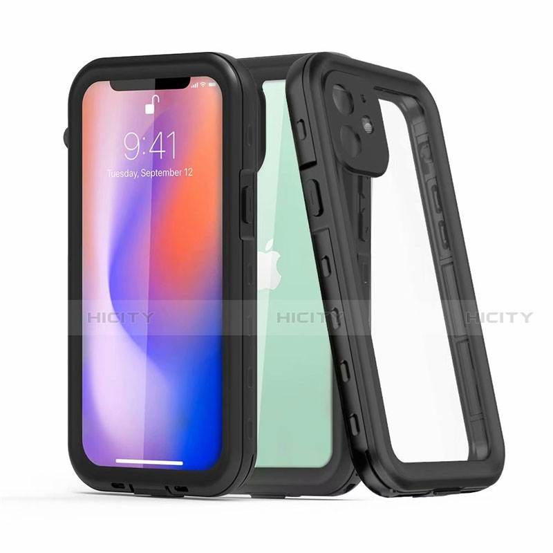 Wasserdicht Unterwasser Silikon Hülle Handyhülle und Kunststoff Waterproof Schutzhülle 360 Grad Ganzkörper Tasche für Apple iPhone 12