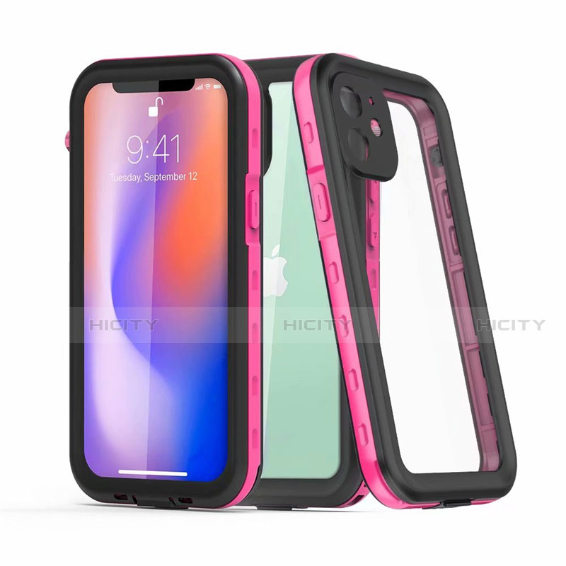 Wasserdicht Unterwasser Silikon Hülle Handyhülle und Kunststoff Waterproof Schutzhülle 360 Grad Ganzkörper Tasche für Apple iPhone 12 Mini