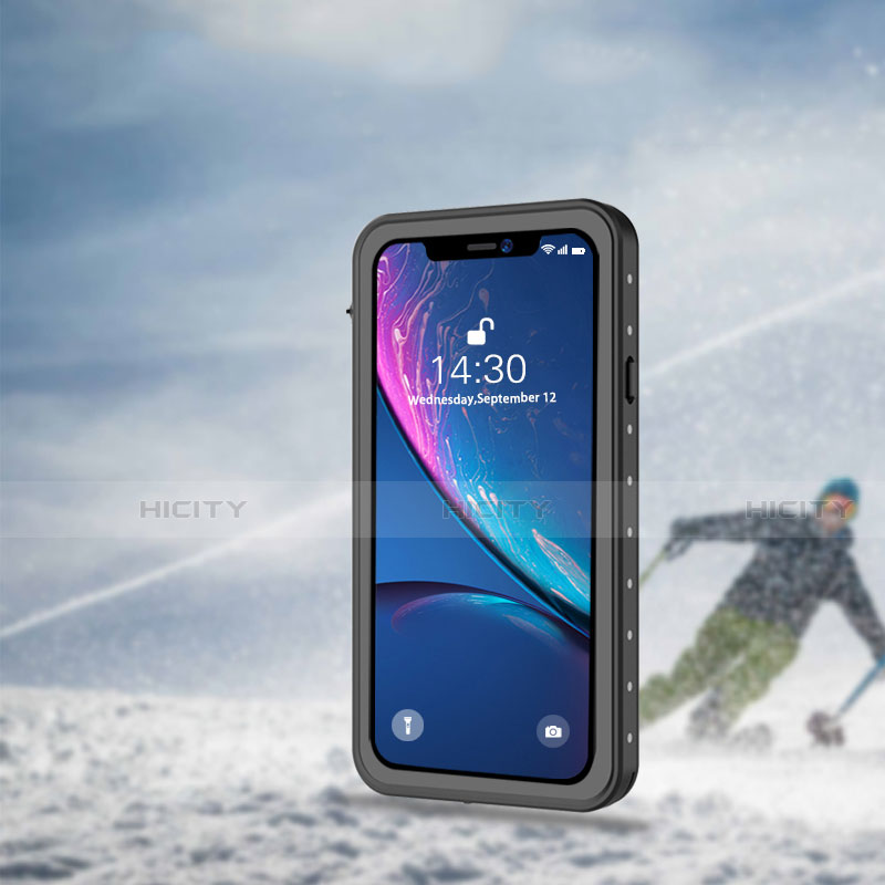 Wasserdicht Unterwasser Silikon Hülle Handyhülle und Kunststoff Waterproof Schutzhülle 360 Grad Tasche W01 für Apple iPhone XR groß