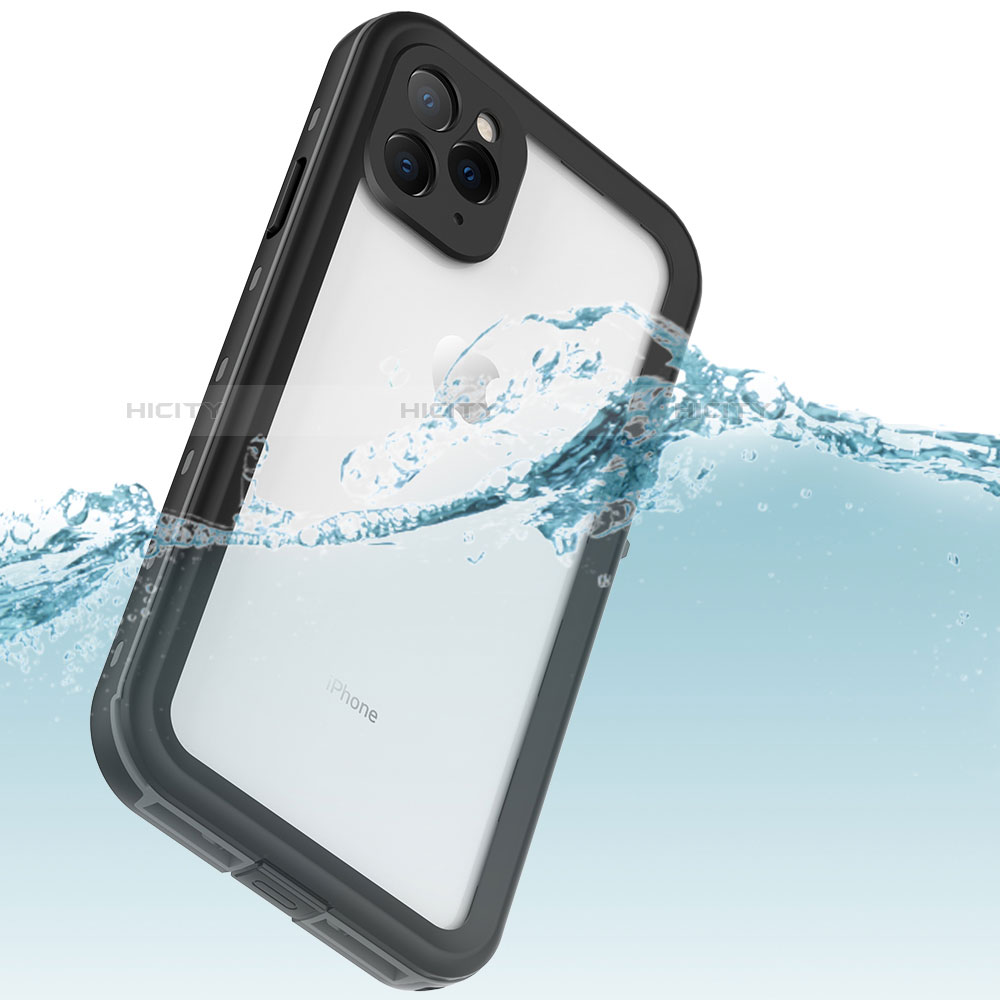 Wasserdicht Unterwasser Silikon Hülle Handyhülle und Kunststoff Waterproof Schutzhülle 360 Grad Tasche W04 für Apple iPhone 11 Pro Max groß