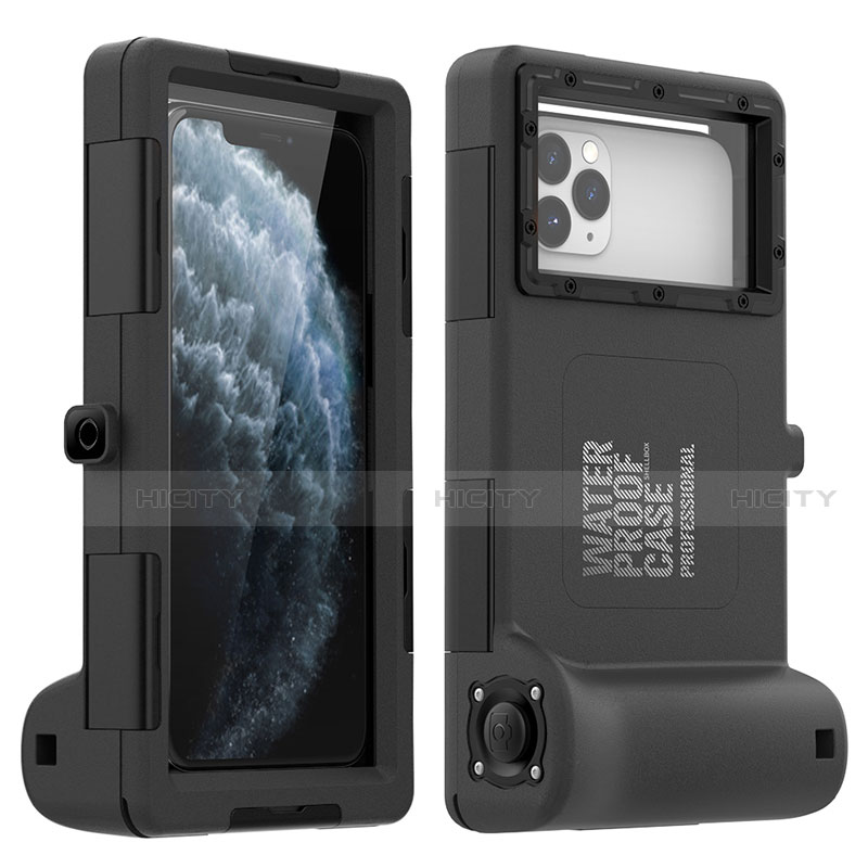 Wasserdicht Unterwasser Silikon Hülle und Kunststoff Waterproof Schutzhülle Handyhülle 360 Grad Ganzkörper Tasche für Apple iPhone 11 Pro Max groß